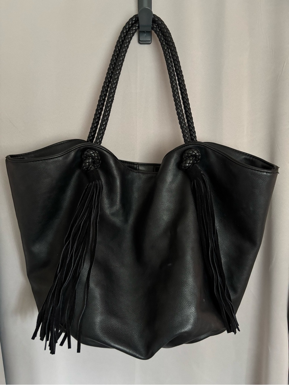Anthropologie Morgan Tasseled Western Boho Oversized Tote Bag